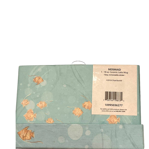 Lang Mermaid Latte Mug Ceramic 18 oz New in Box Chad Barrett - Picture 5 of 8